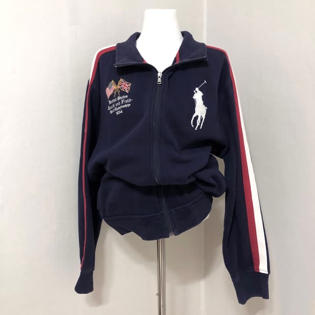 폴로 USA 빅포니 네이비 집업 2XL