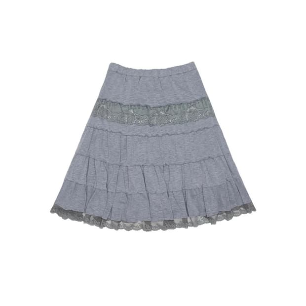 콜로신스 Tale Midi Skirt Melange