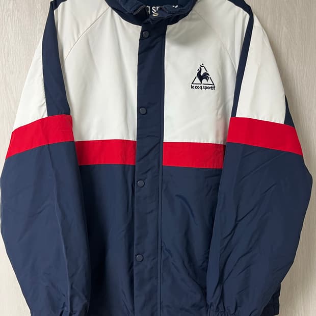 르꼬끄 (le coq) 배색 플리스 안감 윈드브레이커 XL
