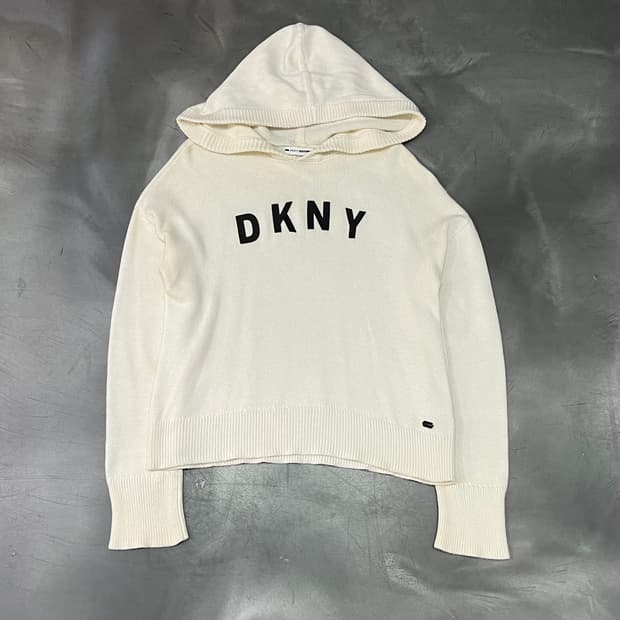  dkny 로고 니트 후드 y15175