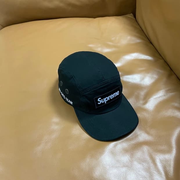 Supreme 슈프림 밀리터리 캠프캡 모자 블랙