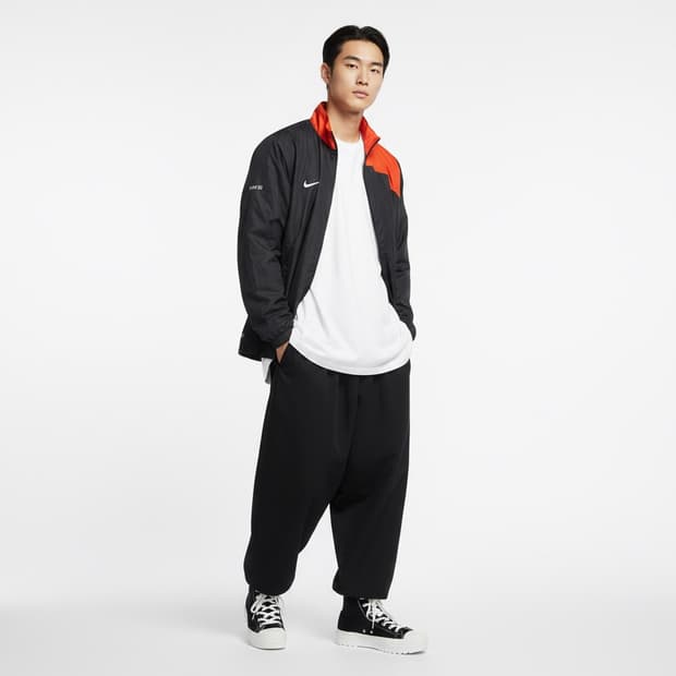 Nike 나이키 오렌지 배색 바람막이 95-100 (스트릿)