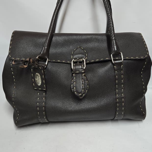 팬디 셀러리아 레더 토트백 