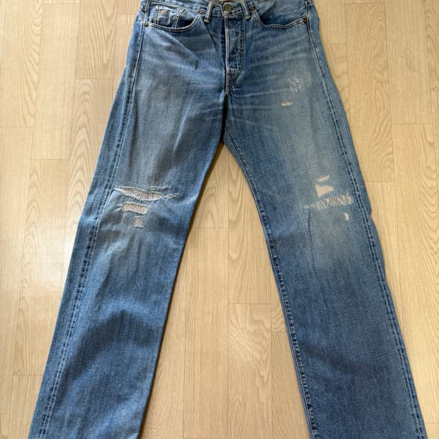 RRL 워싱 데님 30x32