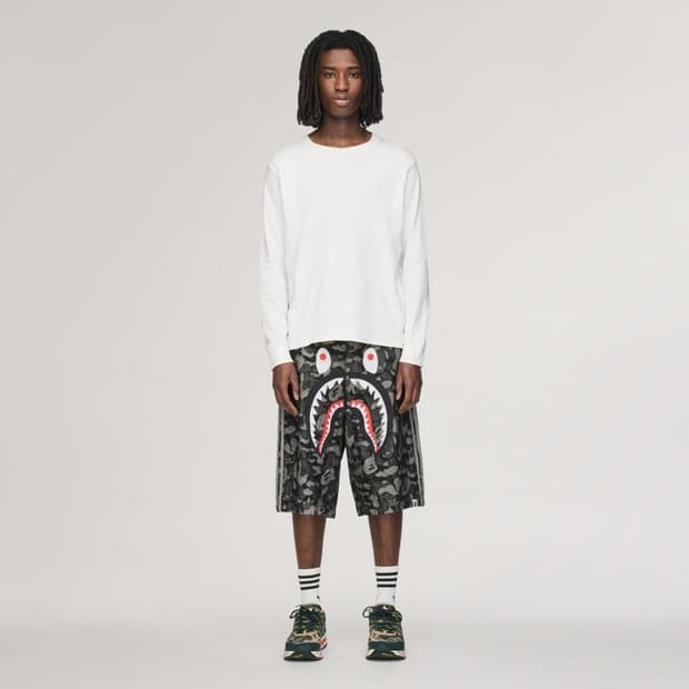 베이프 x 아디다스 샤크 데님 쇼츠 XL 새 상품