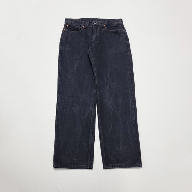 리바이스 550 흑청 데님팬츠 - 34x32