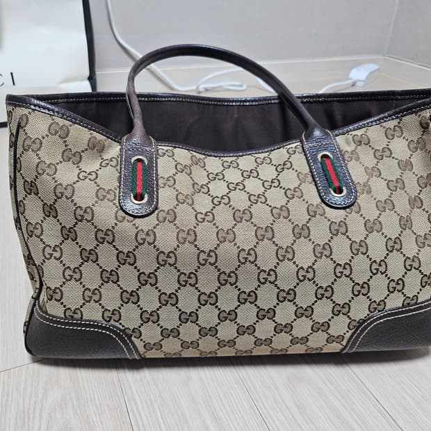 구찌 자카드 핸드백