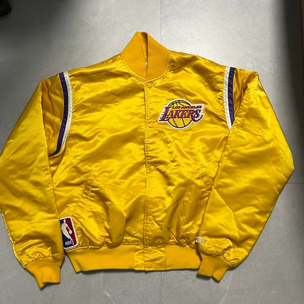 M / 90s 스타터 LA 레이커스 바시티 자켓