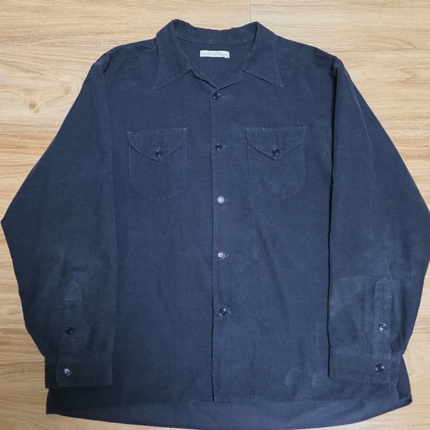 17 1/2size택포22만)22fw올드조 스왈로우 칼라셔츠 그라파이트