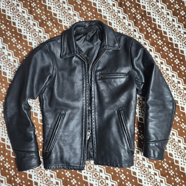 Schott 쇼트 N.Y.C 레더 싱글 라이더 (착샷)