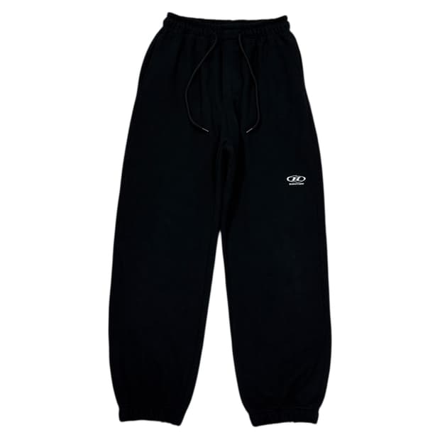 본투윈 로고 스웻 조거팬츠 바지 블랙 2