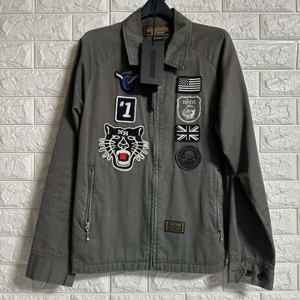 네이버후드 10AW 드리즐러 워크 자켓 그레이 S