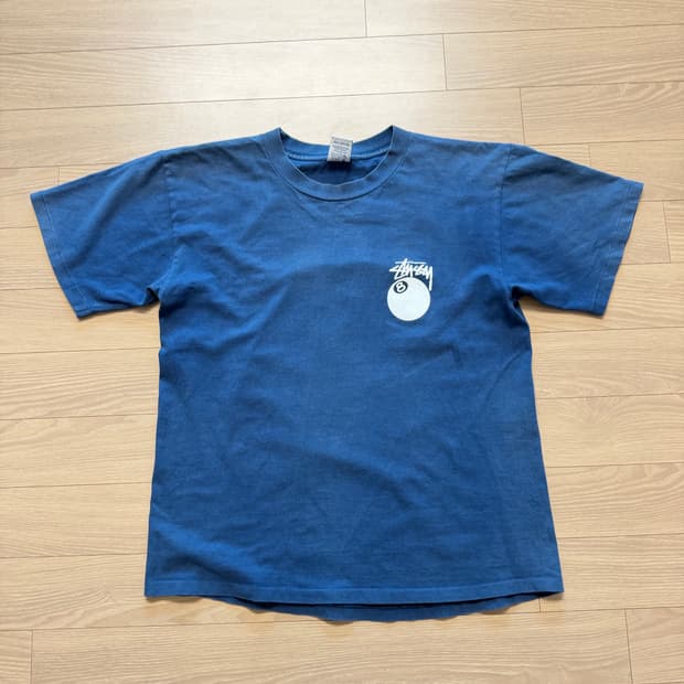 00s 스투시 8볼 티셔츠 네이비 usa made