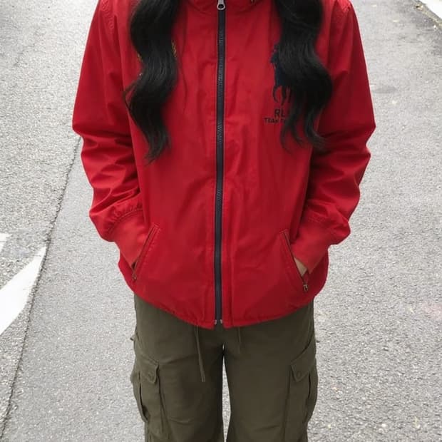 폴로 랄프 로렌 빅포니 히든 후드 바람막이