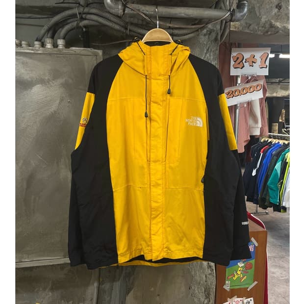 노스페이스 써밋시리즈 후드 바람막이 옐로우 XL #csz3392 
