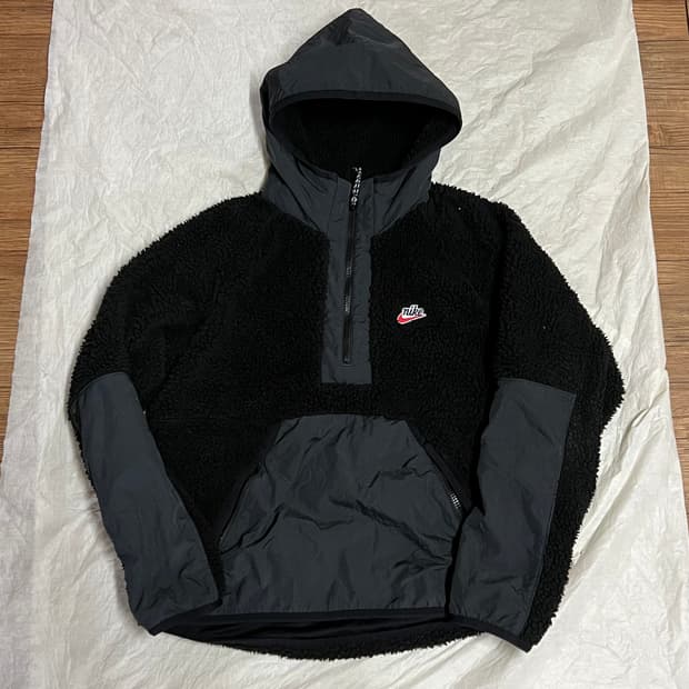 나이키 헤리티지 후리스 아노락 M