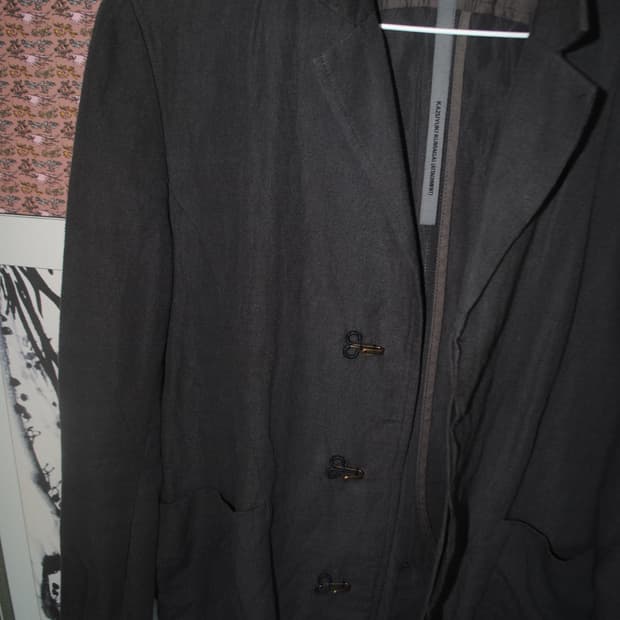 kazuyuki kumagai 린넨 후크 자켓