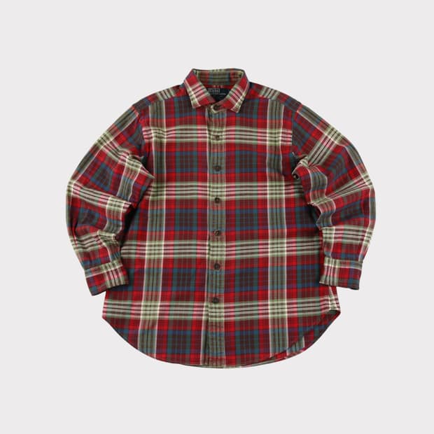 [L] 90's 폴로 랄프로렌 플란넬 셔츠