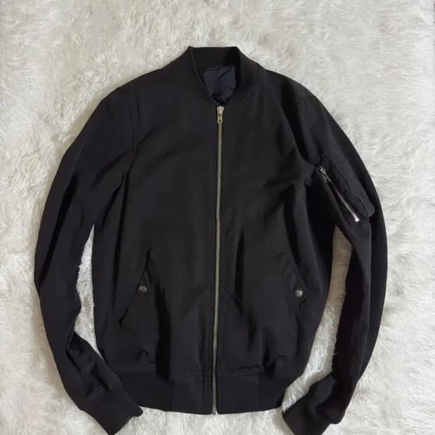 릭오웬스 플라이트 봄버자켓 블랙