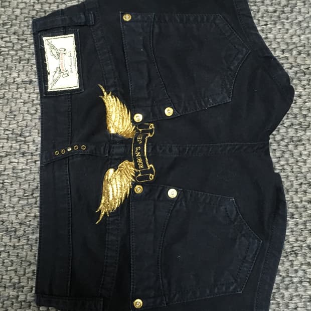 로빈스진 와투케 갸루 청반바지 마이크로쇼츠