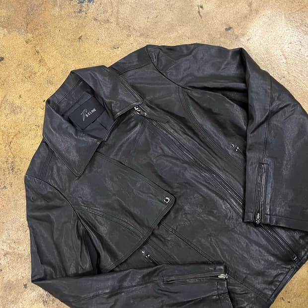 [정품] Beline 블랙 가죽 자켓