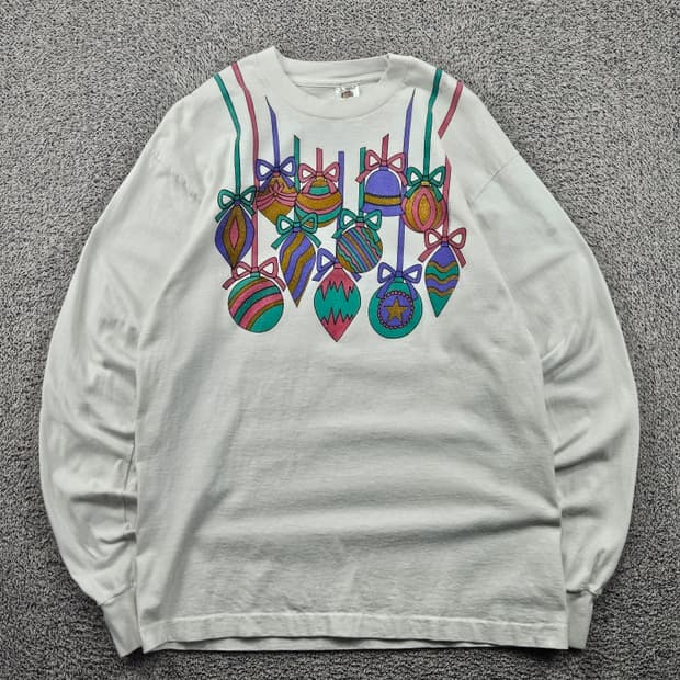 8~90's USA 프룻오브더룸 싱글스티치 롱슬리브 (L) / 11951