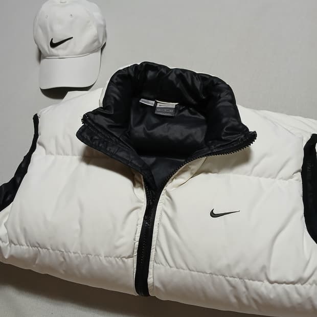 nike 나이키 푸퍼 다운 패딩 조끼 올드스쿨 빈티지