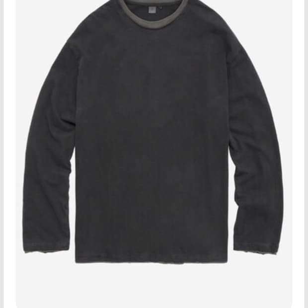 2)폴리테루 딥차콜 레이어드 롱슬리브(택째새제품)