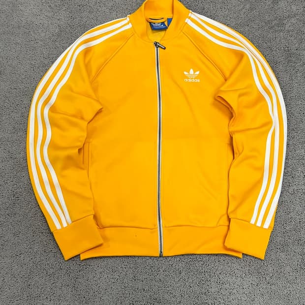 (95) 아디다스 슈퍼스타 트랙탑 져지 옐로우