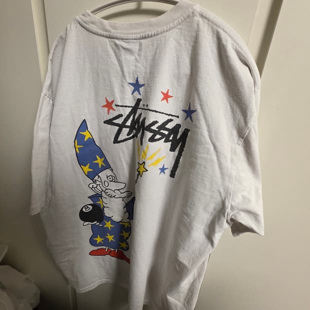 스투시 위자드 프린팅 티셔츠 L