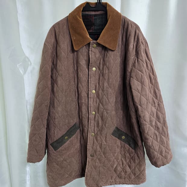 랑방 브라운 퀼팅 스웨이드 자켓 (1745)