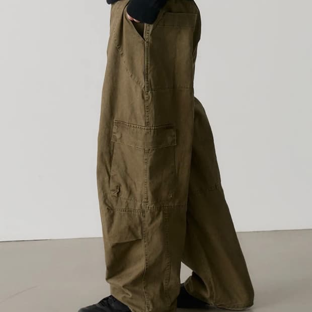 노운 워시드 카고팬츠  (khaki) 0사이즈 