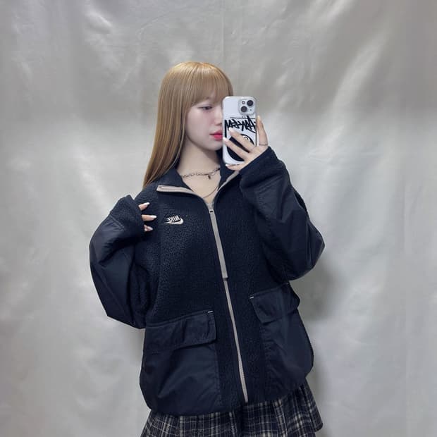 나이키 스우시 투웨이 플리스 집업 