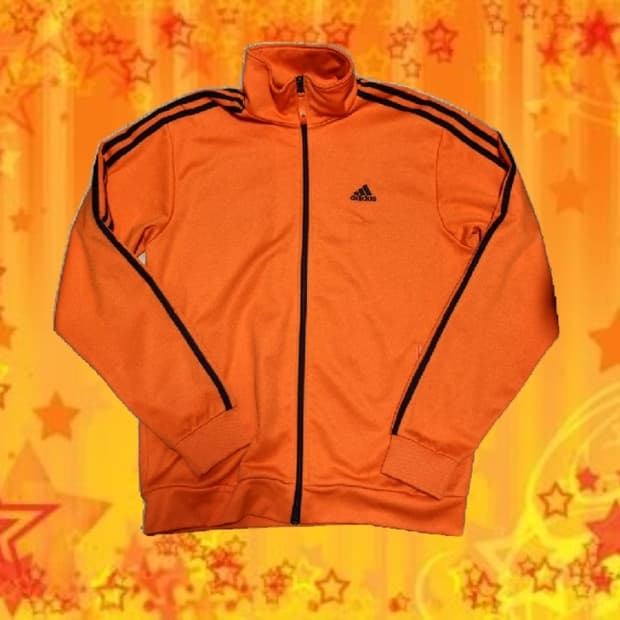 빈티지 아디다스 주황 져지 집업 105 