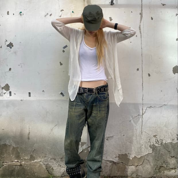(gene Luxue)Y2K Fairy See-through White