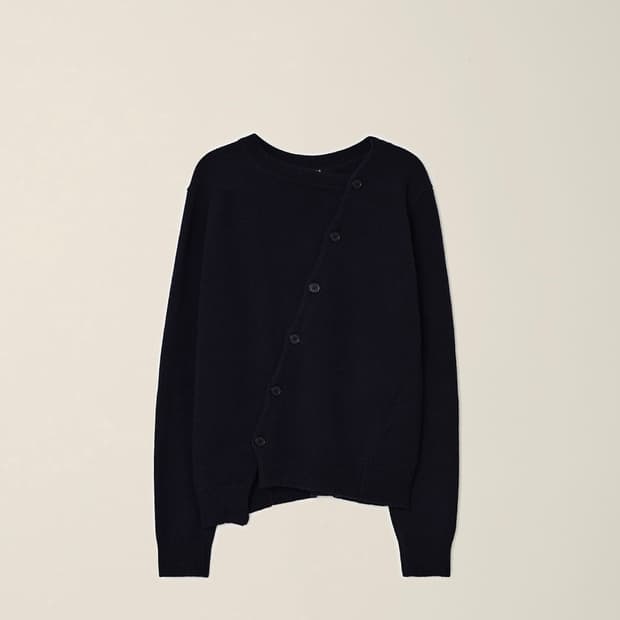 누마레 ee 2 WAY CARDIGAN BLACK