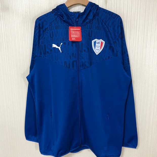 K리그 푸마 수원삼성블루윙즈 21시즌 후드집업 웜업자켓 XXL