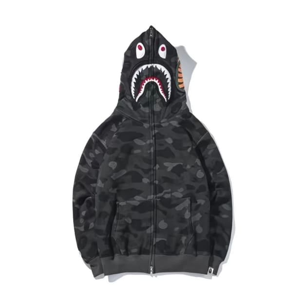 빈티지 5가지 베이프 BAPE 샤크 후드집업 카모 XL 새상품