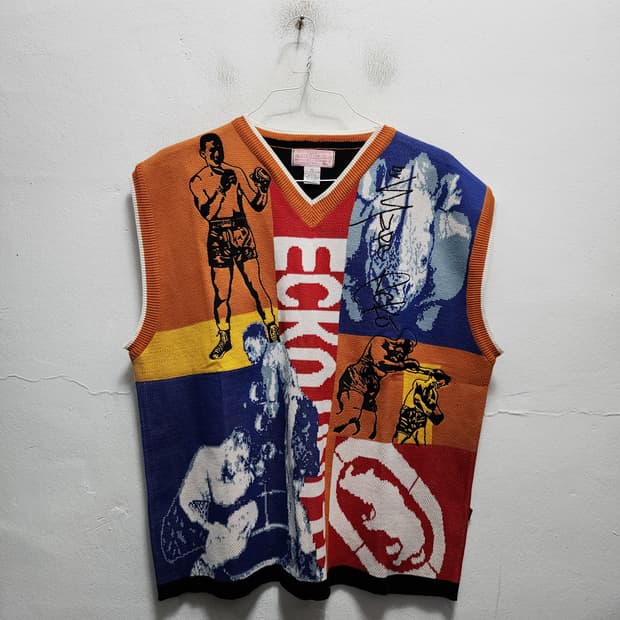 ECKO 에코 언리미티드 무하마드알리 니트 조끼 XL