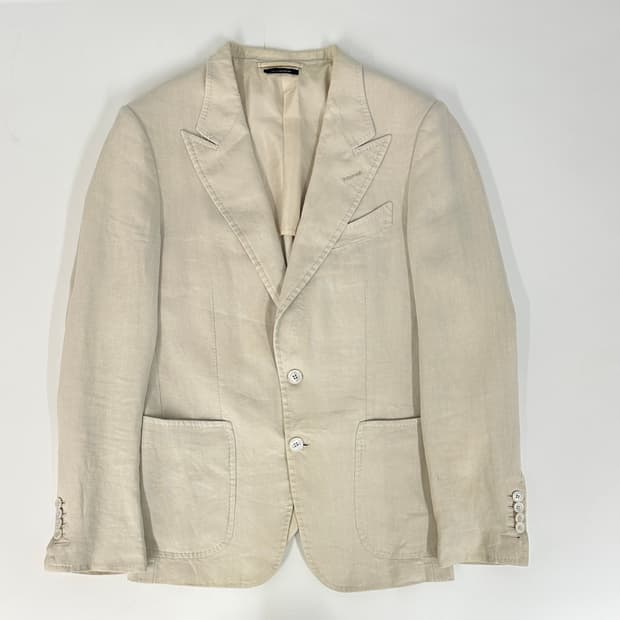 톰포드 tom ford 린넨 블레이저 자켓 48R 