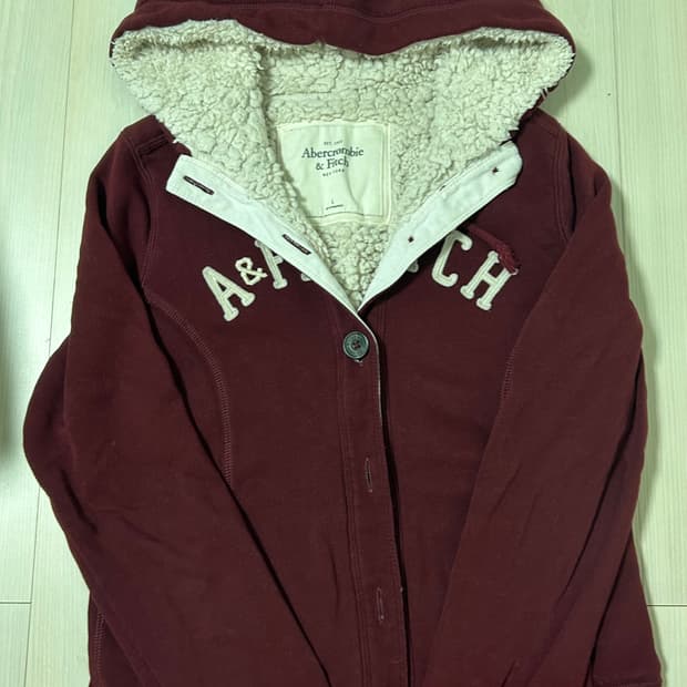 아베크롬비 버튼 후드집업 가디건