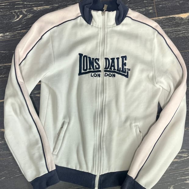 y2k lonsdale pastel hood zip-up