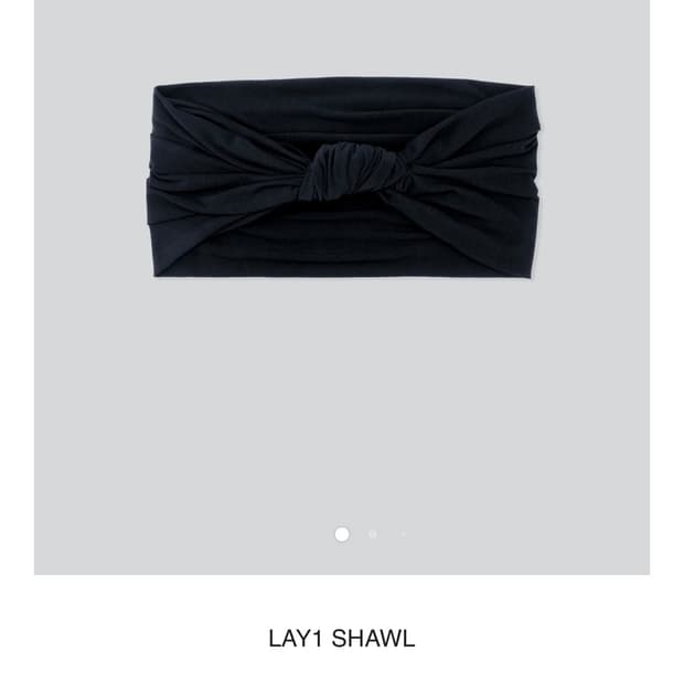 Birrot LAY1 SHAWL 비롯 레이원 숄 블랙