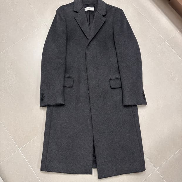 토니웩 컷팅 캐시미어 체스터필드 코트 L 그레이