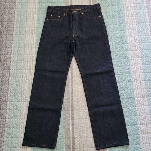 리바이스 재팬 507 레귤러스트레이트 진청진 탭34 (실32사이즈)