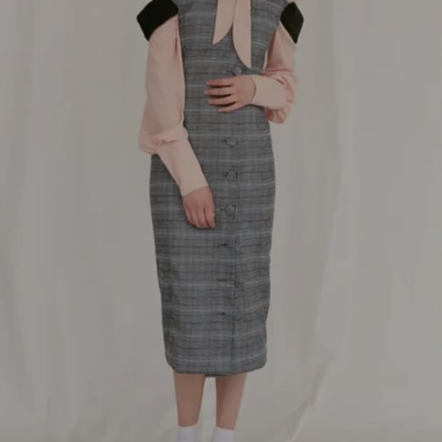 오아이오아이 퍼숄더 원피스 Free _ 여성, 퍼숄더 없음