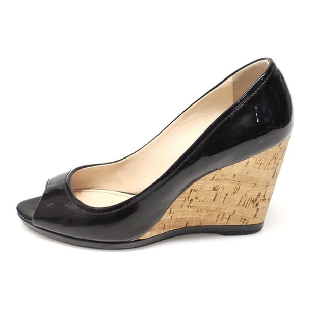 Prada open toe wedge heels 240