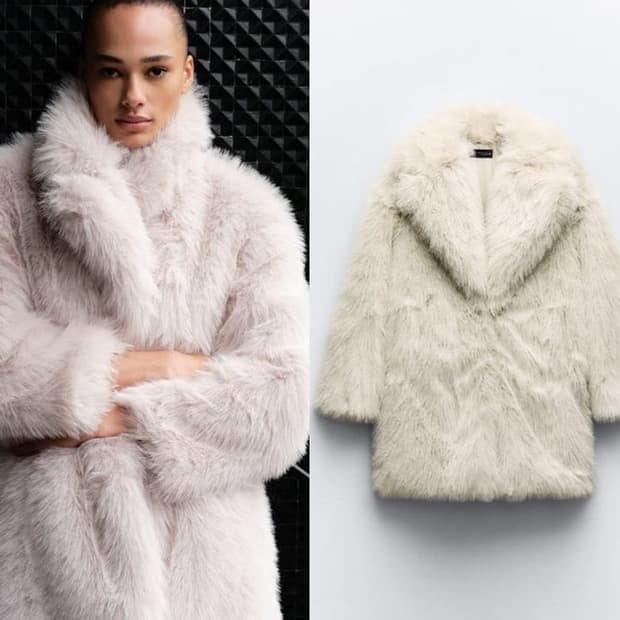 퍼 코트 faux fur coat y2k 페어리 갸루 고스 펑크 그런지