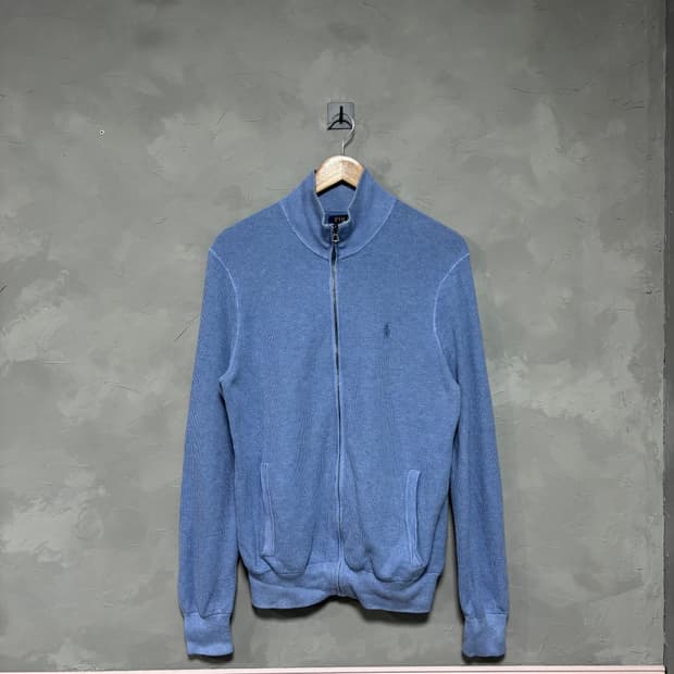 폴로 랄프로렌 신형 니트 집업 피마코튼 하늘