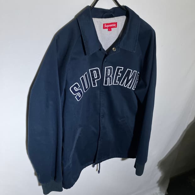 L)슈프림 15FW 트윌 아치로고 코치자켓